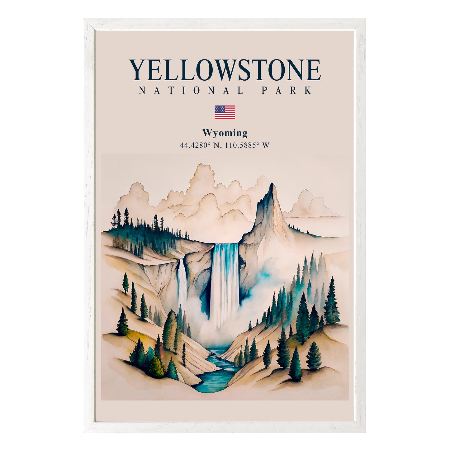 Yellowstone National Park Framed Print - Masterpiece Print