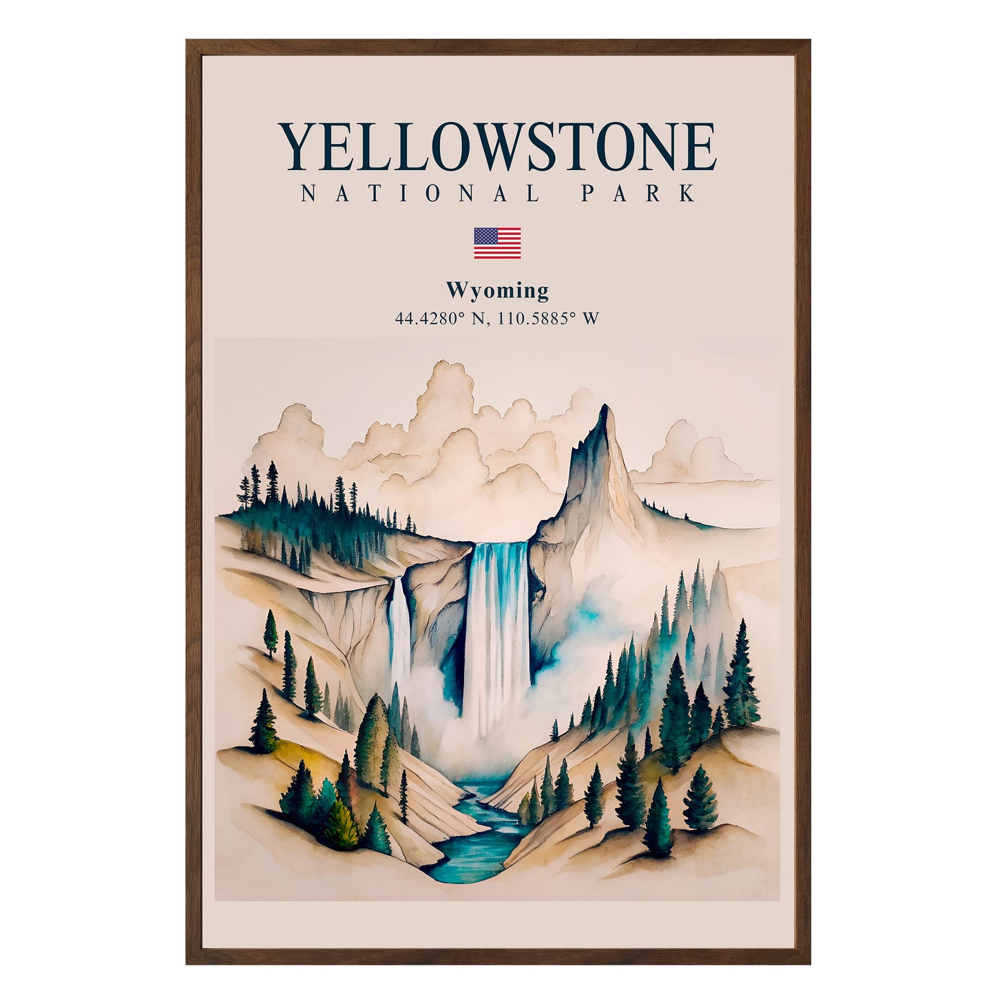 Yellowstone National Park Framed Print - Masterpiece Print