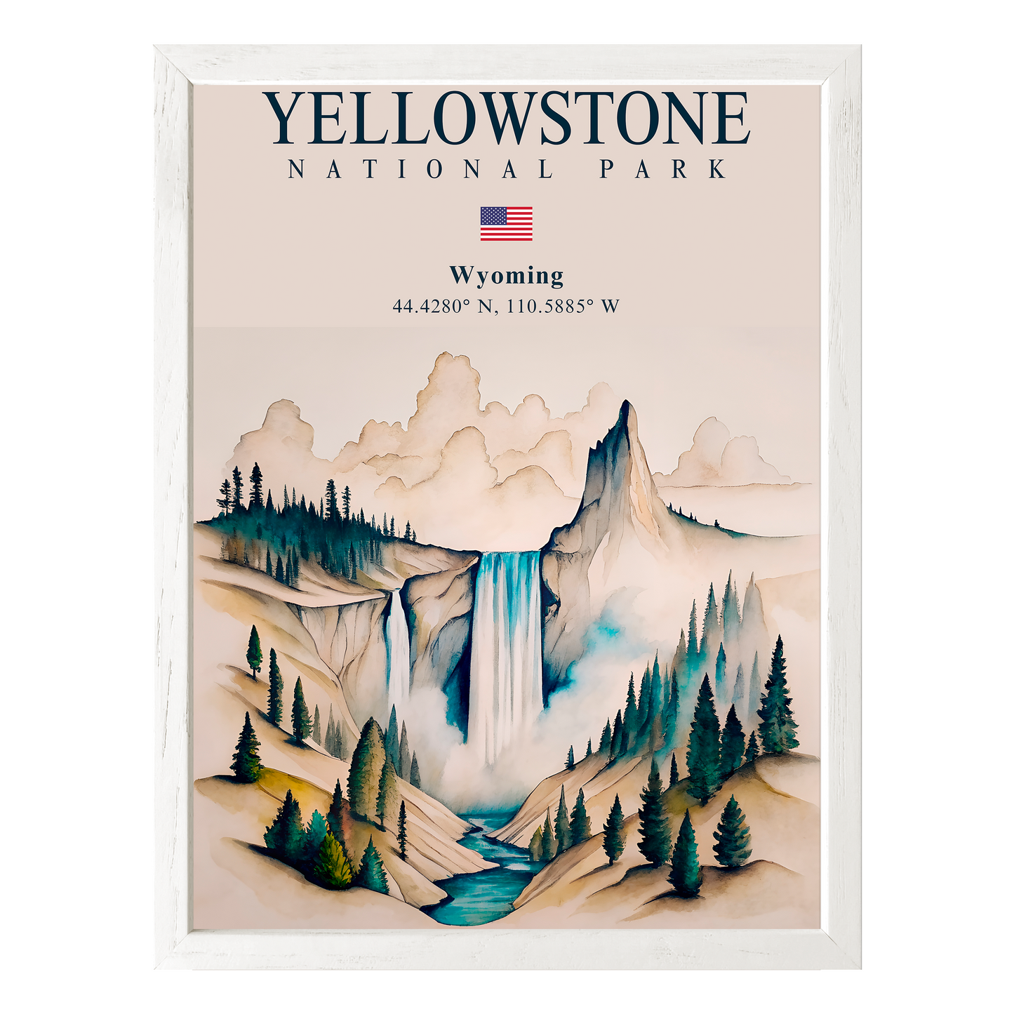 Yellowstone National Park Framed Print - Masterpiece Print