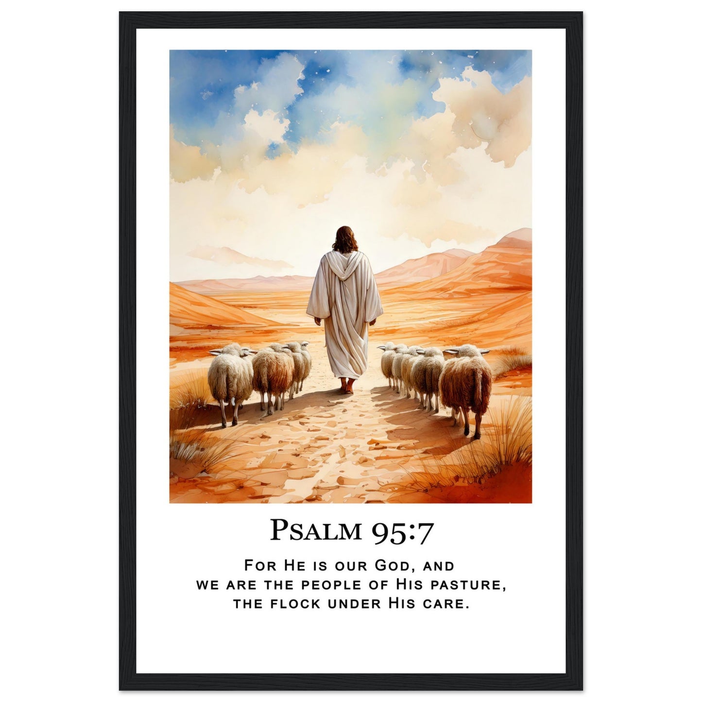 Desert Shepherd Framed Print - Masterpiece Print