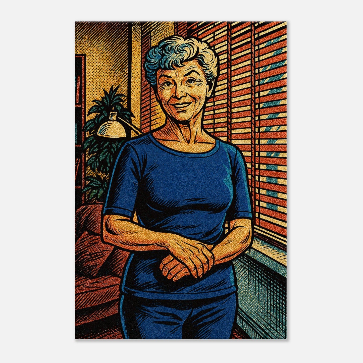 Personalized Mom Portrait – Canvas - Masterpiece Print