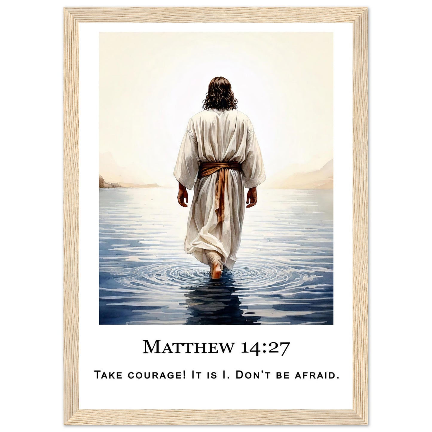 Walking on Water Framed Print - Masterpiece Print