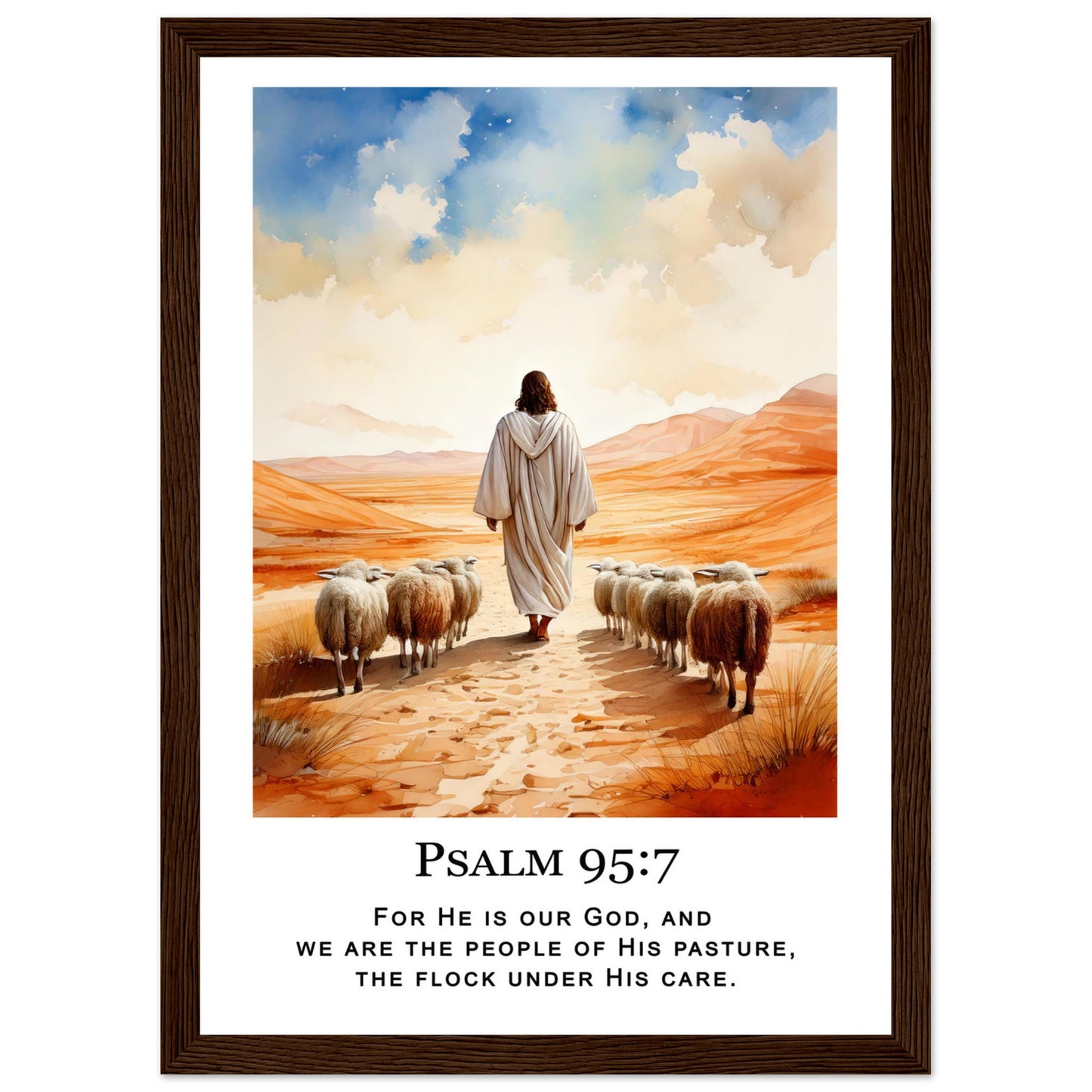 Desert Shepherd Framed Print - Masterpiece Print