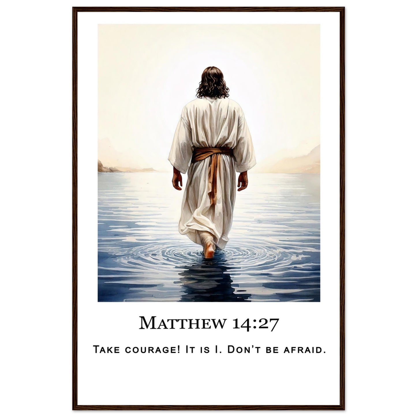 Walking on Water Framed Print - Masterpiece Print