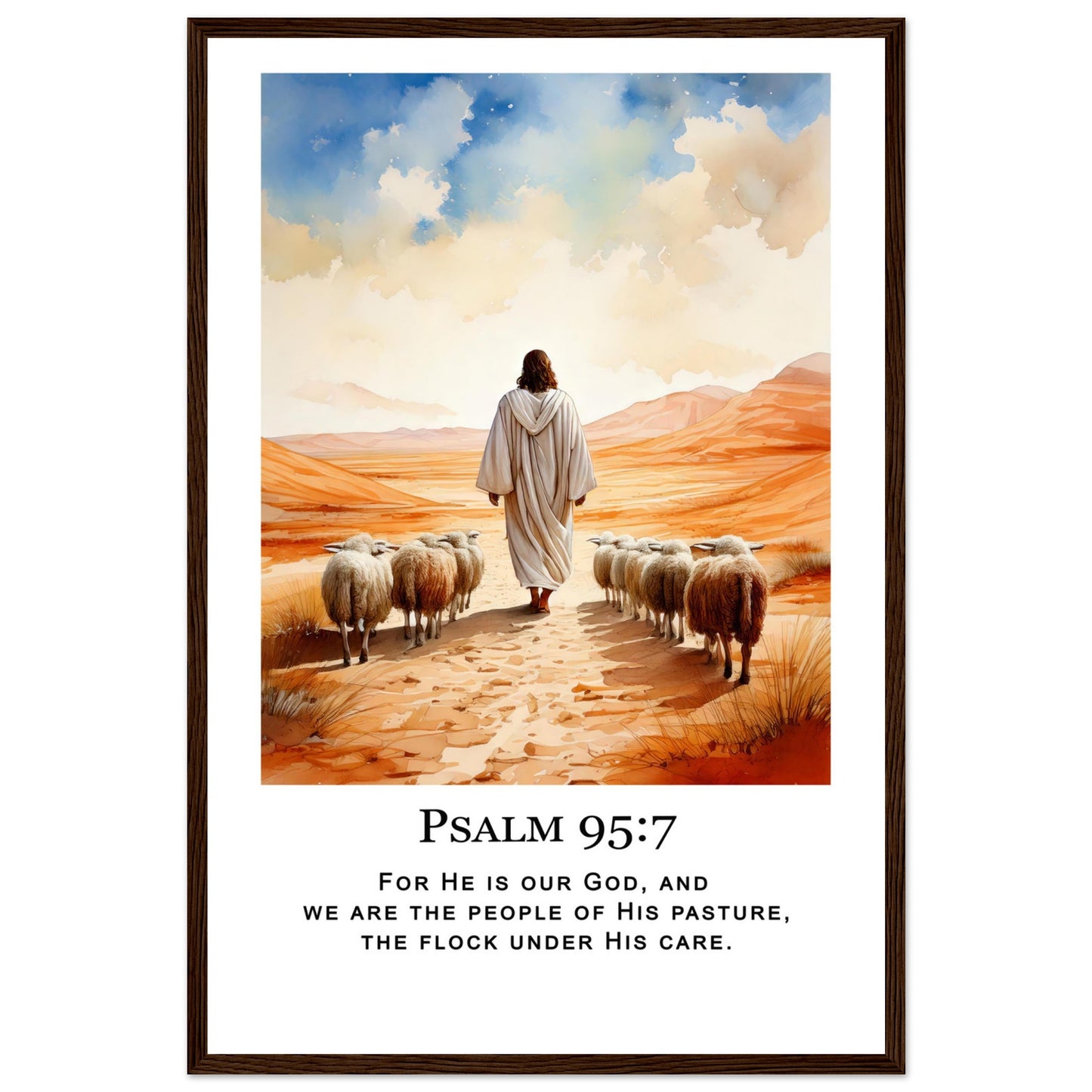 Desert Shepherd Framed Print - Masterpiece Print