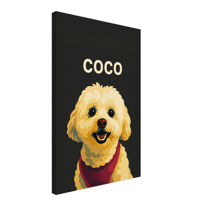 Personalized Dog Portrait – Canvas - Masterpiece Print