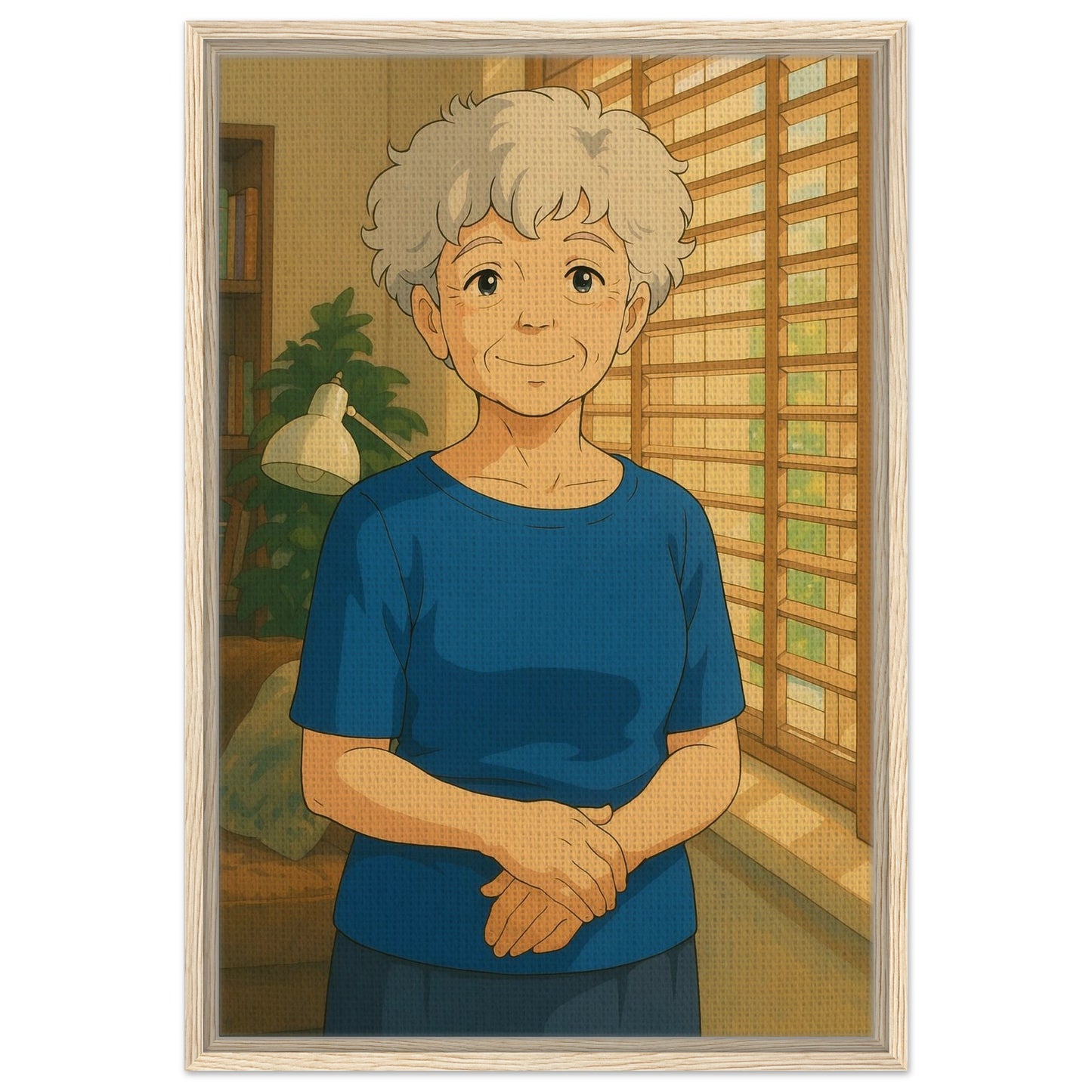 Personalized Mom Portrait – Framed Canvas - Masterpiece Print