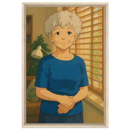 Personalized Mom Portrait – Framed Canvas - Masterpiece Print