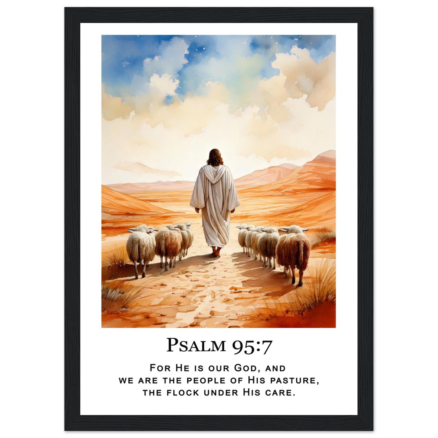 Desert Shepherd Framed Print - Masterpiece Print