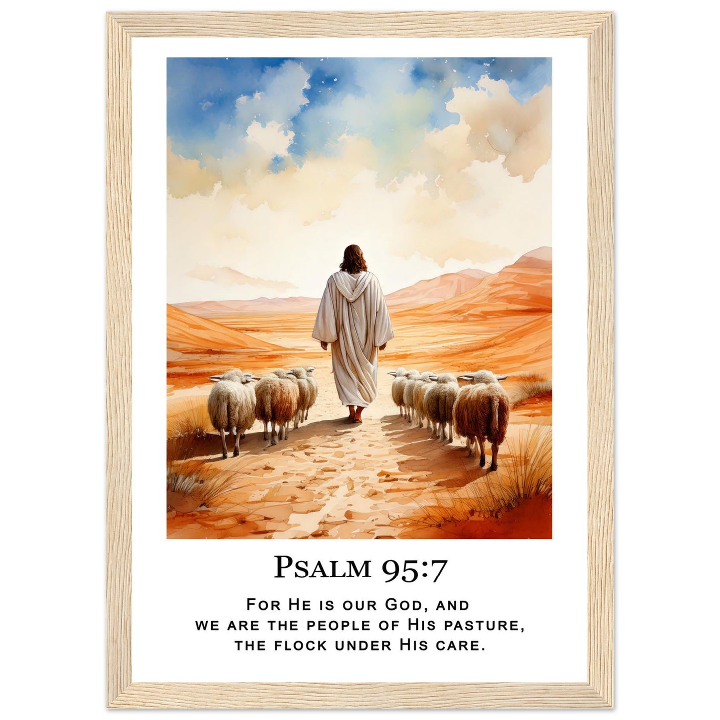 Desert Shepherd Framed Print - Masterpiece Print